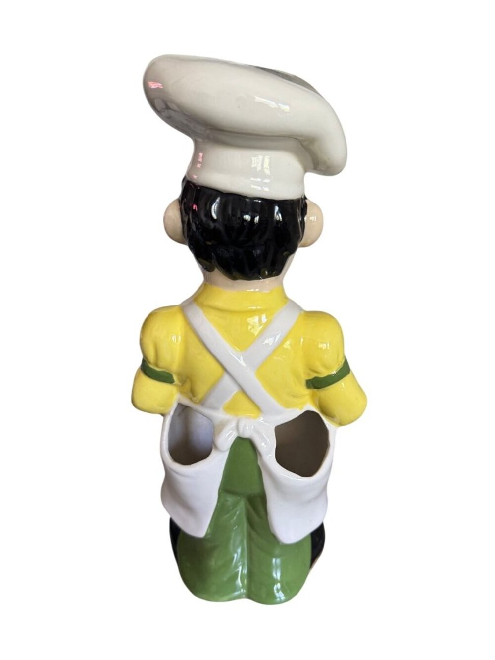 Vintage Jolly Chef Ceramic Kitchen Utensil Holder Retro Kitchen Deco - Picture 3 of 9